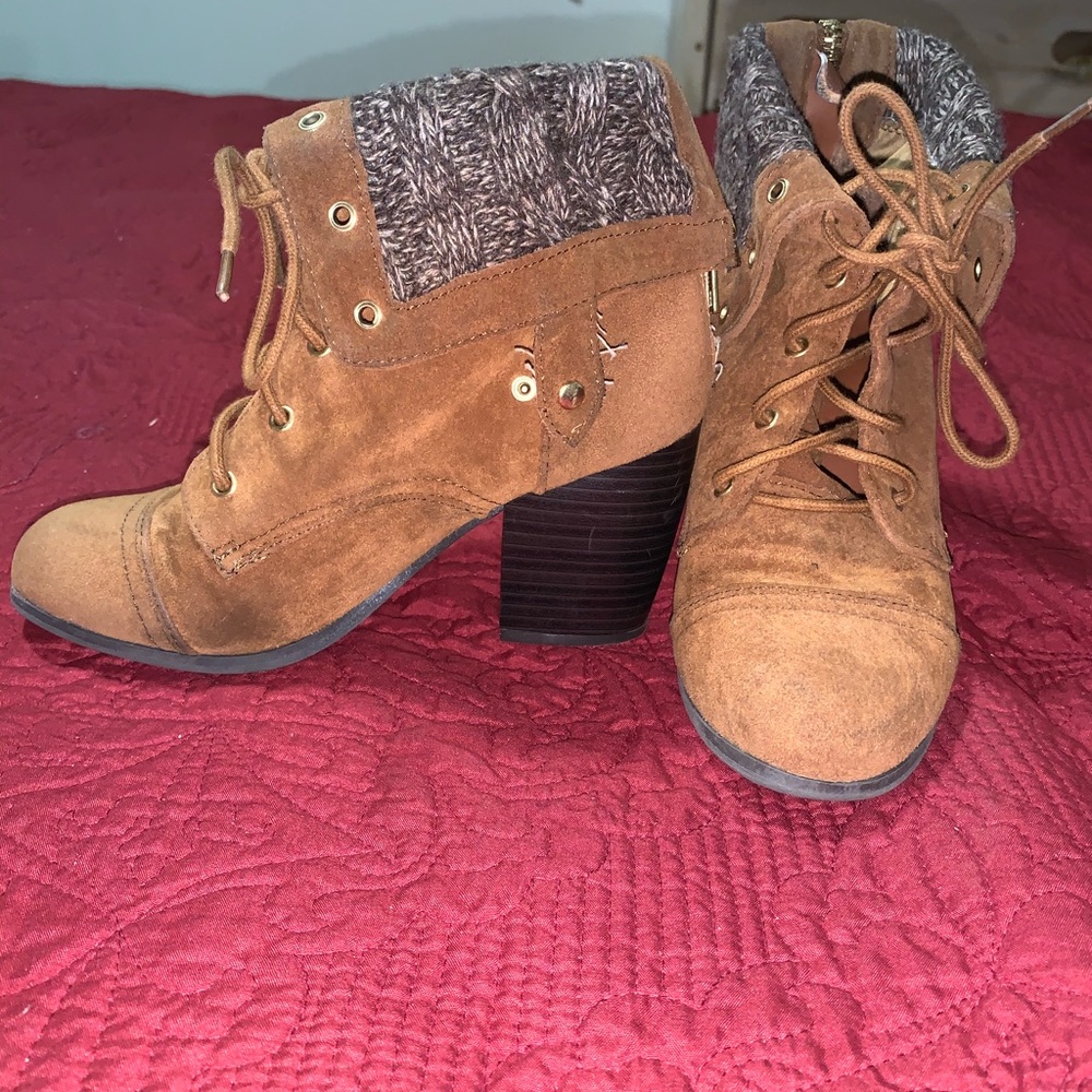 Brown ankle boots